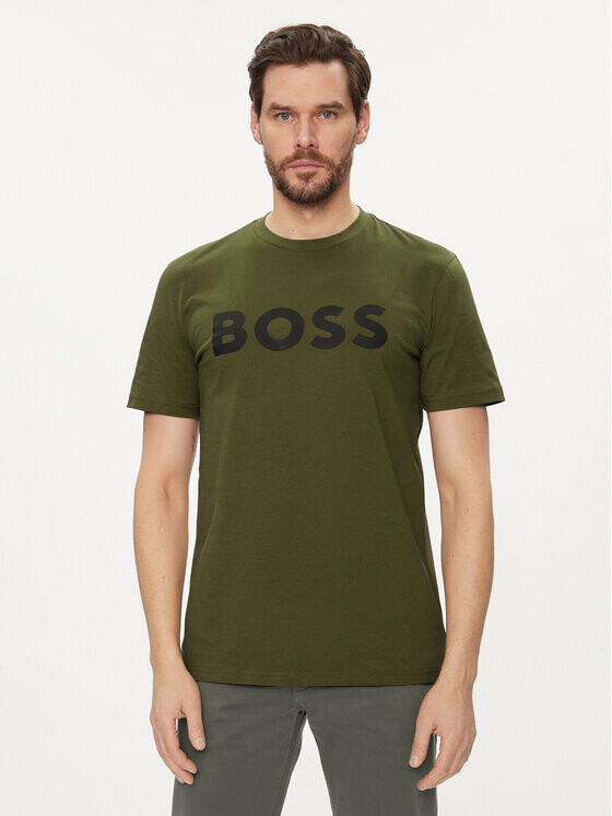 

Футболка стандартного кроя Boss, зеленый