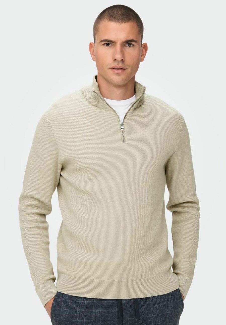 

Вязаный свитер High Neck Only, серебряная подкладка
