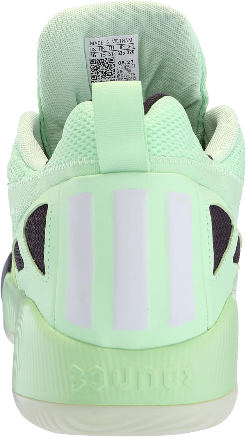Кроссовки Adidas Originals Unisex Adult Dame Certified 2.0, белый/черный/зеленый — фото 3
