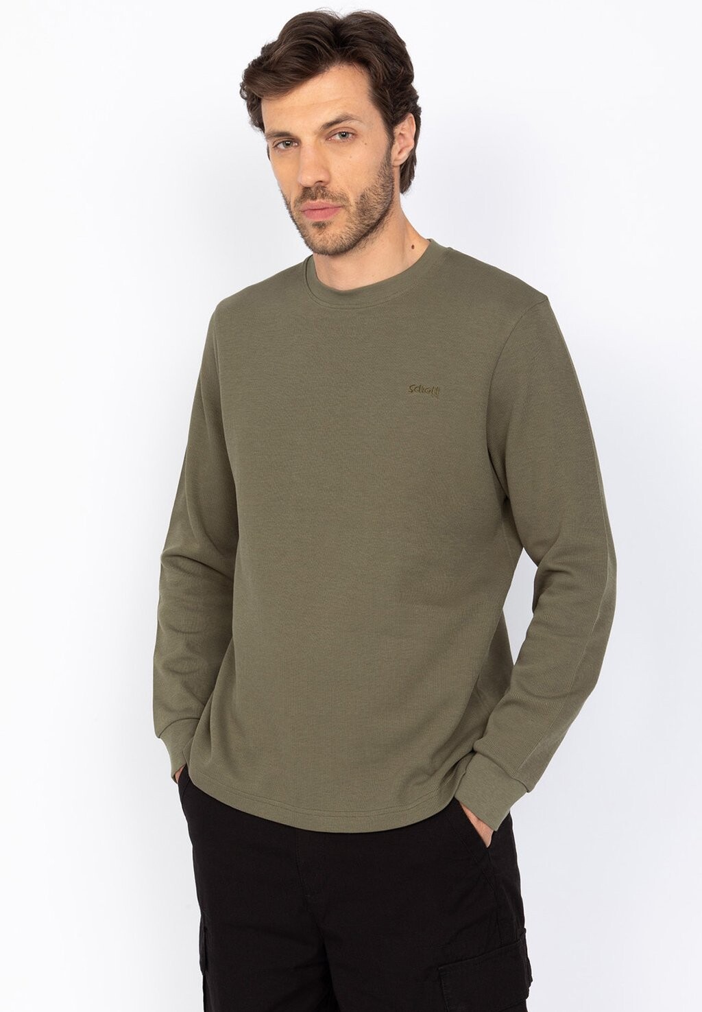 

Джемпер CREWNECK Schott, хаки
