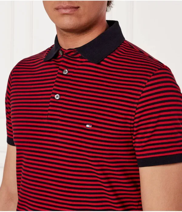 Поло 1985 slim fit Tommy Hilfiger, красный — фото 4