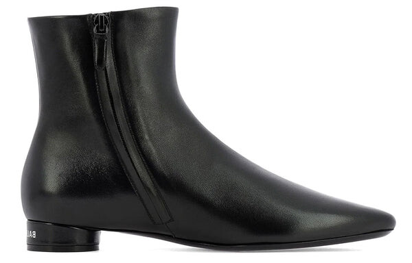 Кроссовки ankle boots 'black leather' Balenciaga, черный — фото 2
