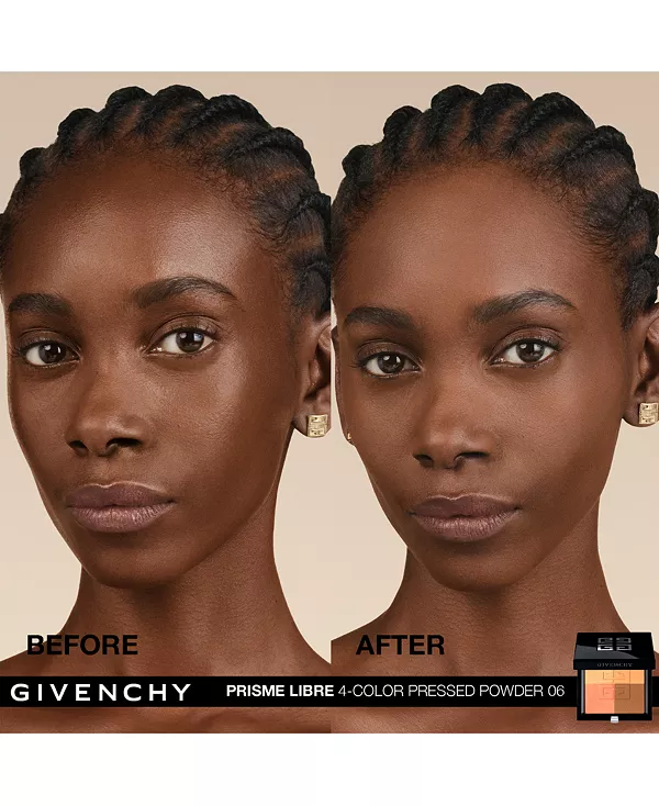 Prisme libre ультра-размывающая и корректирующая цвет компактная пудра Givenchy, 06- organza ambré (for deep complexions) — фото 3