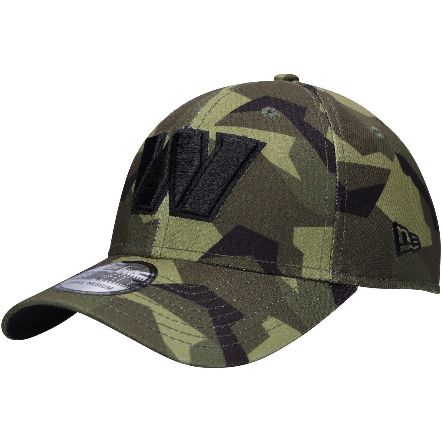 

Мужская кепка New Era Camo Washington Commanders Mutated 39THIRTY Flex Hat