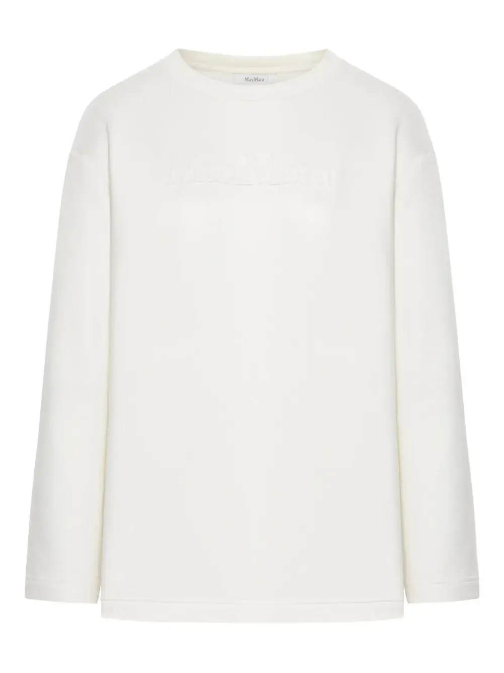 

Толстовка с тисненым логотипом MAX MARA, белый
