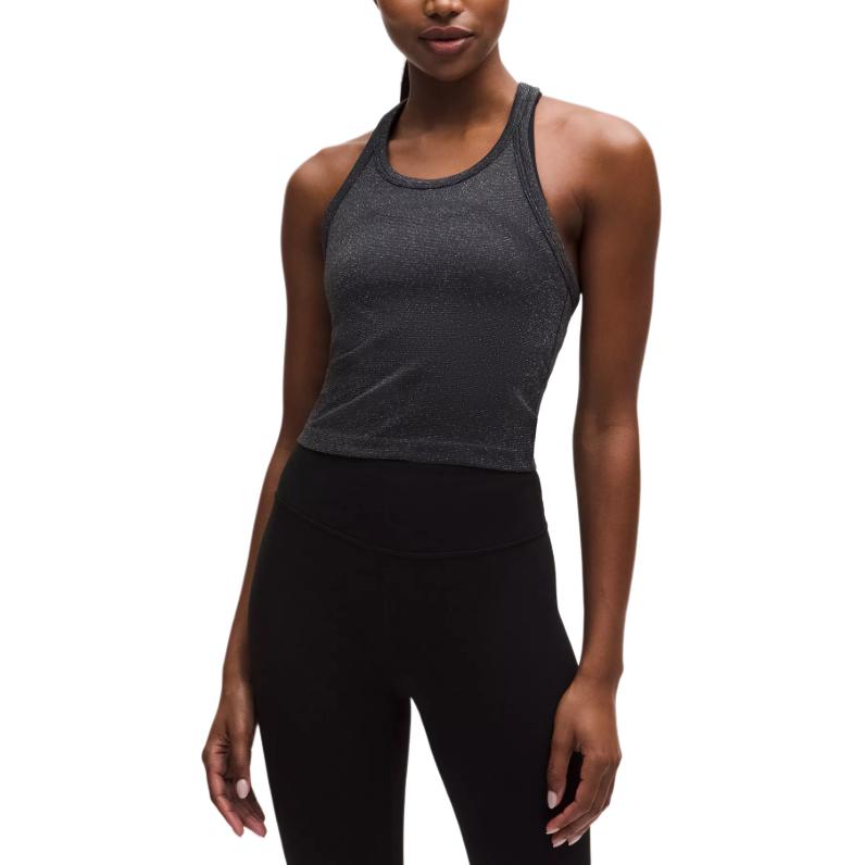 

Топ-майка женская Others Lululemon, черный/rainbow lurex/blk/rainbow lurex