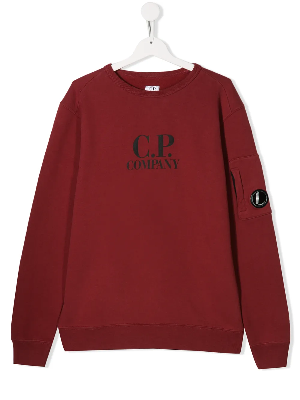 

Свитер с логотипом C.P. Company Kids, красный