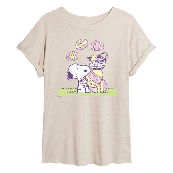 

Футболка Juniors Peanuts с изображением пасхальных яиц Снупи и Вудстока Licensed Character, бежевый