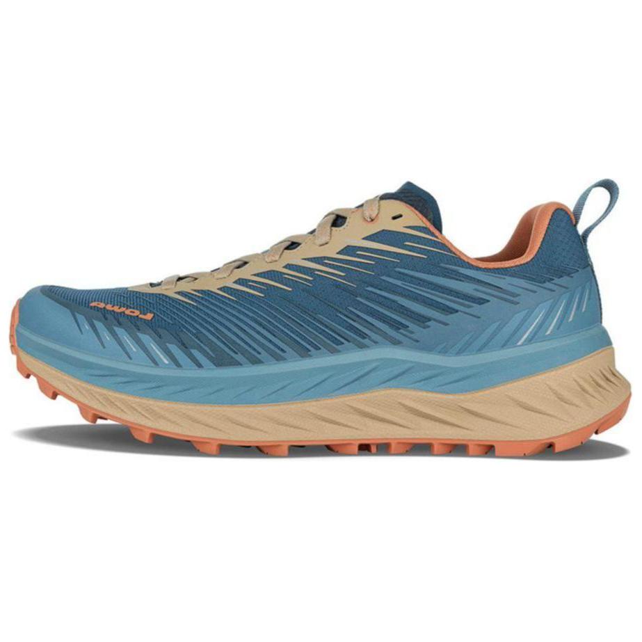 

Lowa Мужские низкие беговые кроссовки с амортизацией, противоскользящим и износостойким покрытием, сине-коричневый