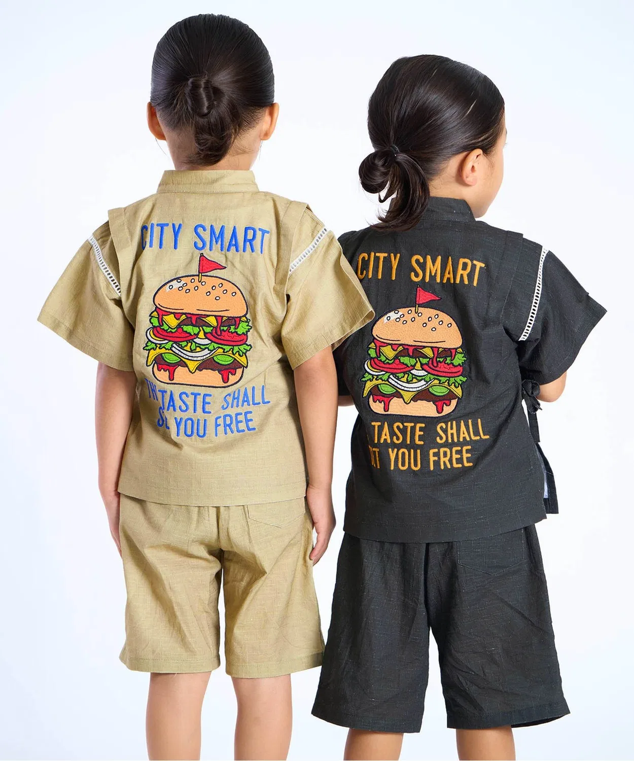 Детская юката-джинбей JUNK FOOD JINBEI от F.O.KIDS, угольный — фото 4