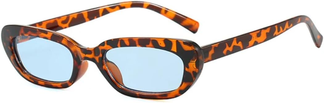 

Солнцезащитные очки с защитой UV400 | Маленькие заклепки конфетных цветов, леопардовый принт | для женщин и мужчин, для занятий спортом на открытом воздухе и вождения DSVIGF, Leopard Blue