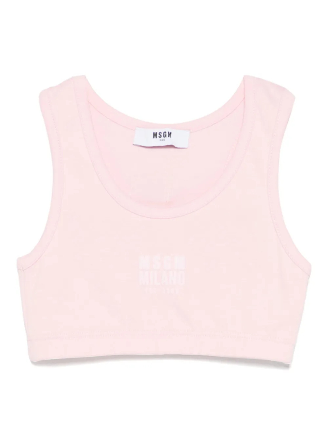 

MSGM Kids топ с логотипом, розовый
