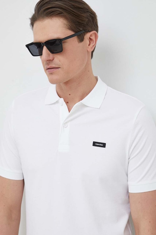 

Поло Calvin Klein, белый