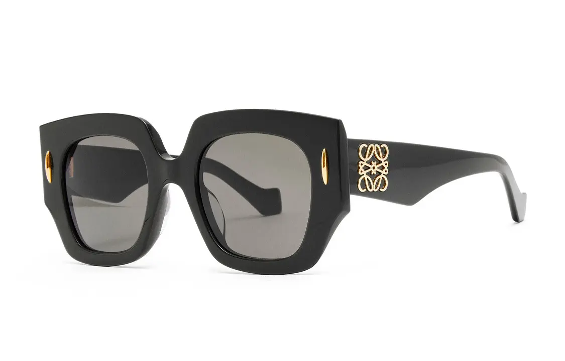 LOEWE Квадратные солнцезащитные очки женские черные, Black — фото 2