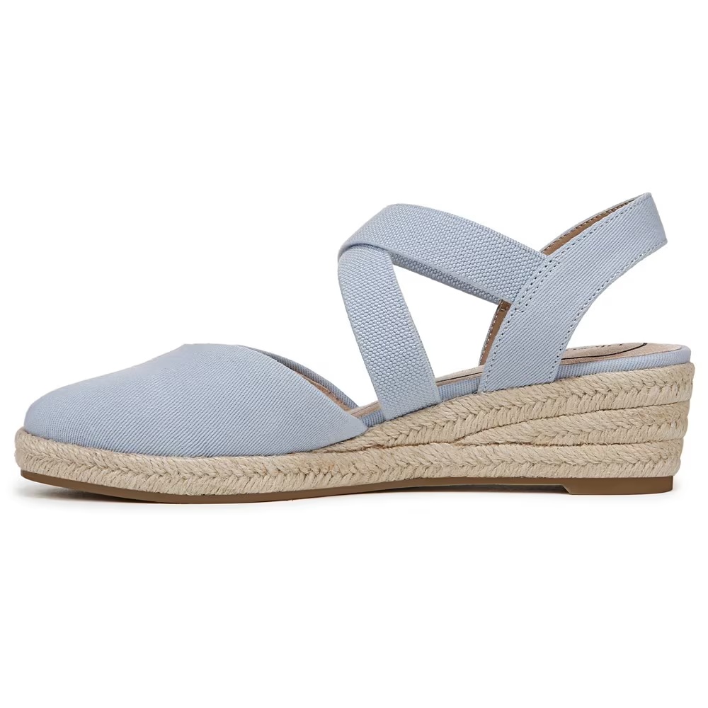 Туфли на танкетке Kimball espadrille от Lifestride, ice blue fabric — фото 4