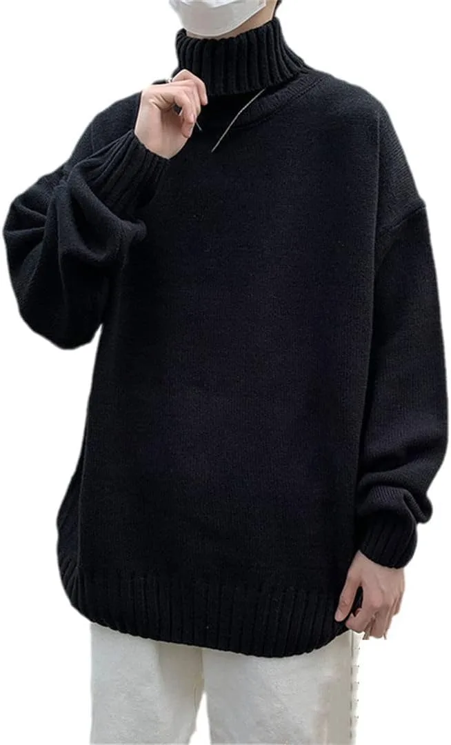 

Свитер Hamthuit с воротником-хомутом, свободный вязаный пуловер