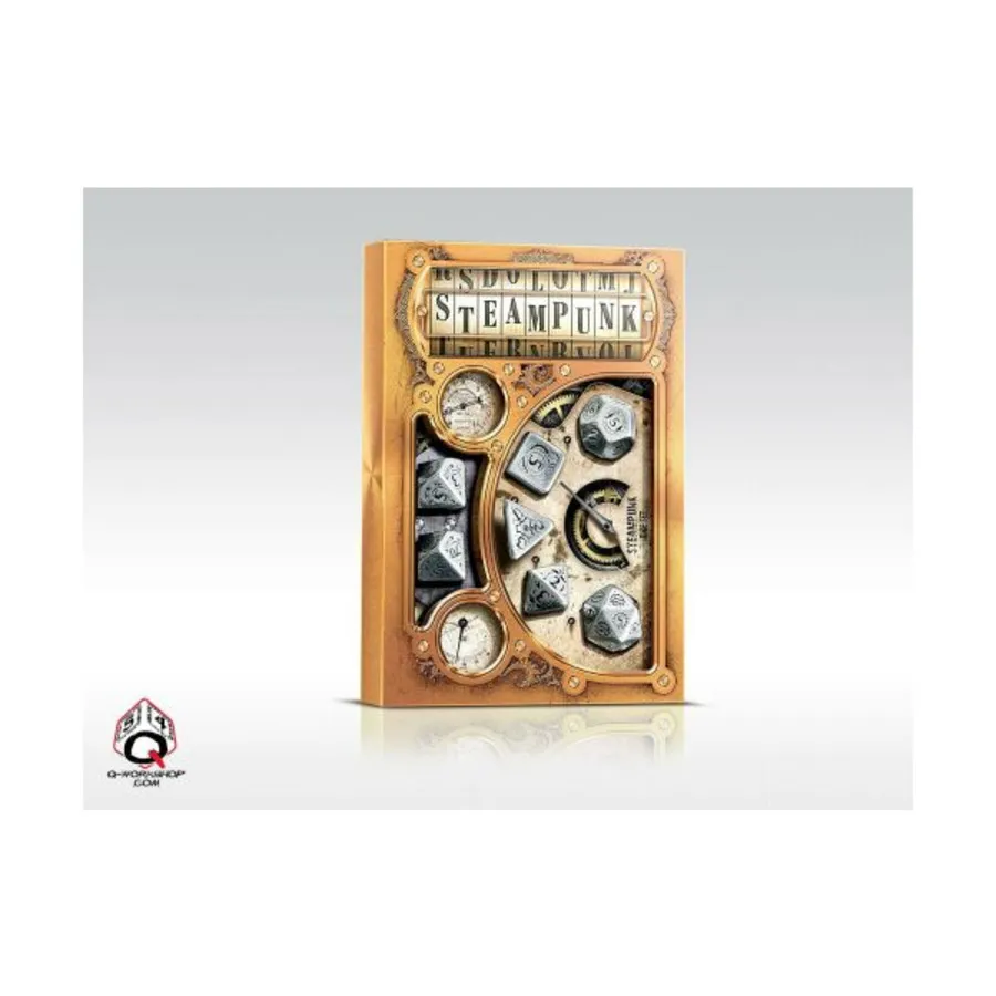 

Полиметаллический комплект с черным (7), Steampunk Dice