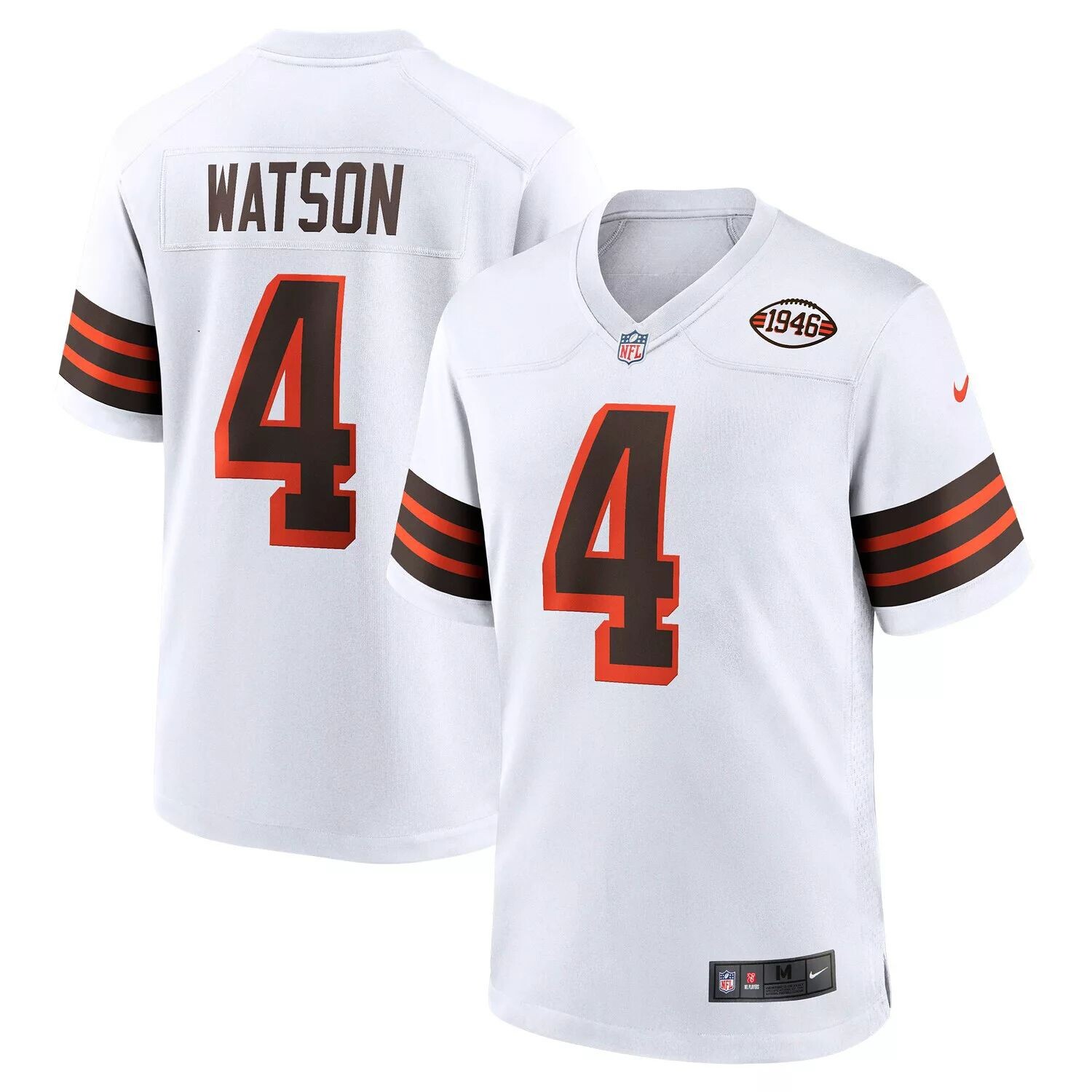 

Мужское белое джерси Deshaun Watson Cleveland Browns Alternate Game Nike, Белый, Мужское белое джерси Deshaun Watson Cleveland Browns Alternate Game Nike