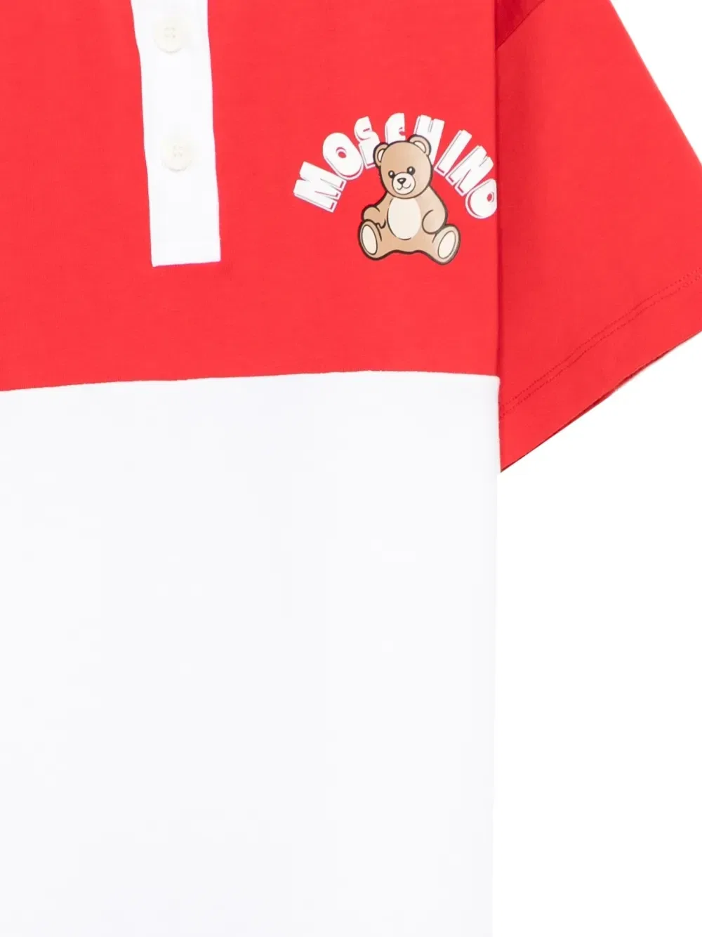 Платье с принтом Moschino Kids, красный — фото 3