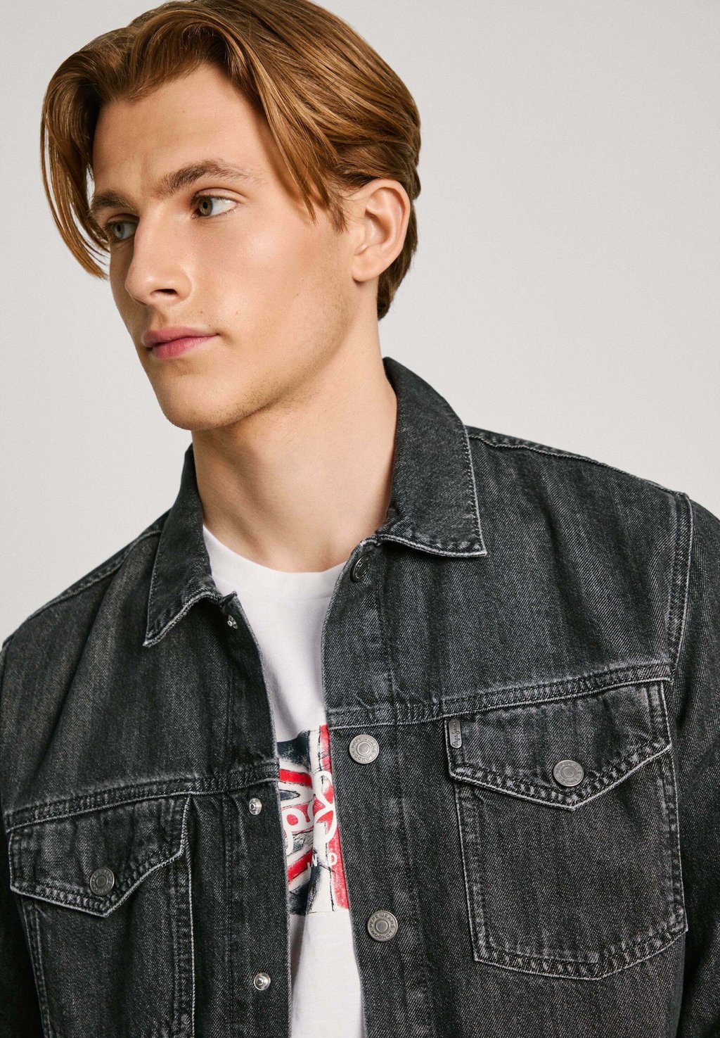 

Рубашка Pepe Jeans, черный деним