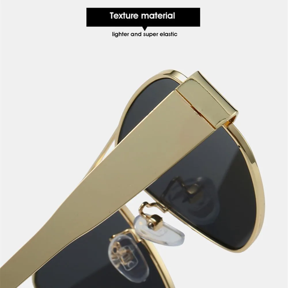 

Роскошные солнцезащитные очки «кошачий глаз» для женщин, модные, с двойной перемычкой, стильные, многоугольные, с защитой от УФ-излучения UV400 LVTFCO, Black Gray