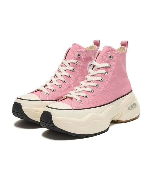 Унисекс кроссовки CONVERSE ALL STAR SURGETRAINER HI на платформе розовые