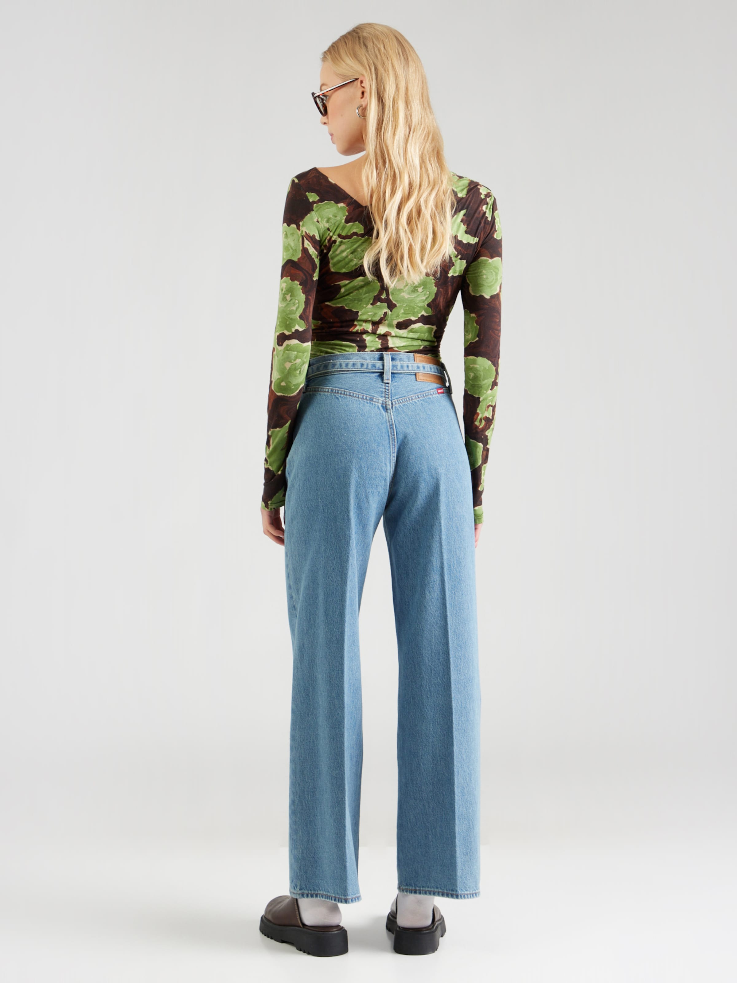 LEVI'S  Джинсы с широкими штанинами 'Ribcage Wide Leg Belted Jeans' в синем дениме — фото 4