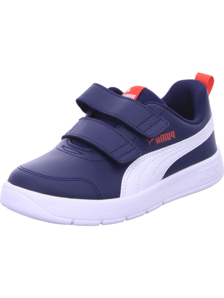 

Кроссовки на шнуровке Puma Sneaker Courtflex V3, цвет navy/white