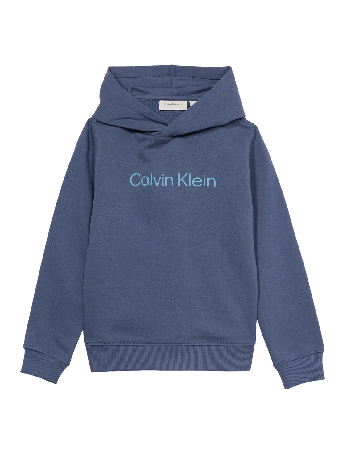 Свитшот Calvin Klein Jeans с логотипом бирюзовый, темно-синий