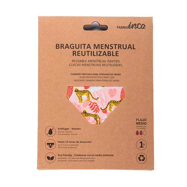 

Среднее поглощение Bragas Menstruales Teen Inca Farma, XS