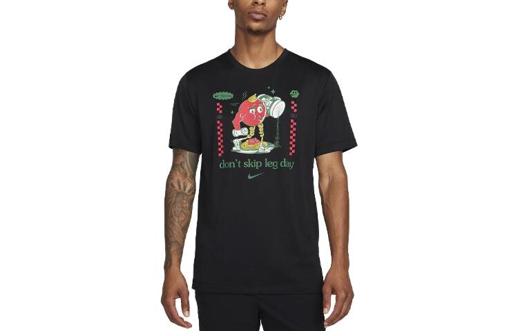 

Футболка Dri-Fit мужская черная Nike, черный