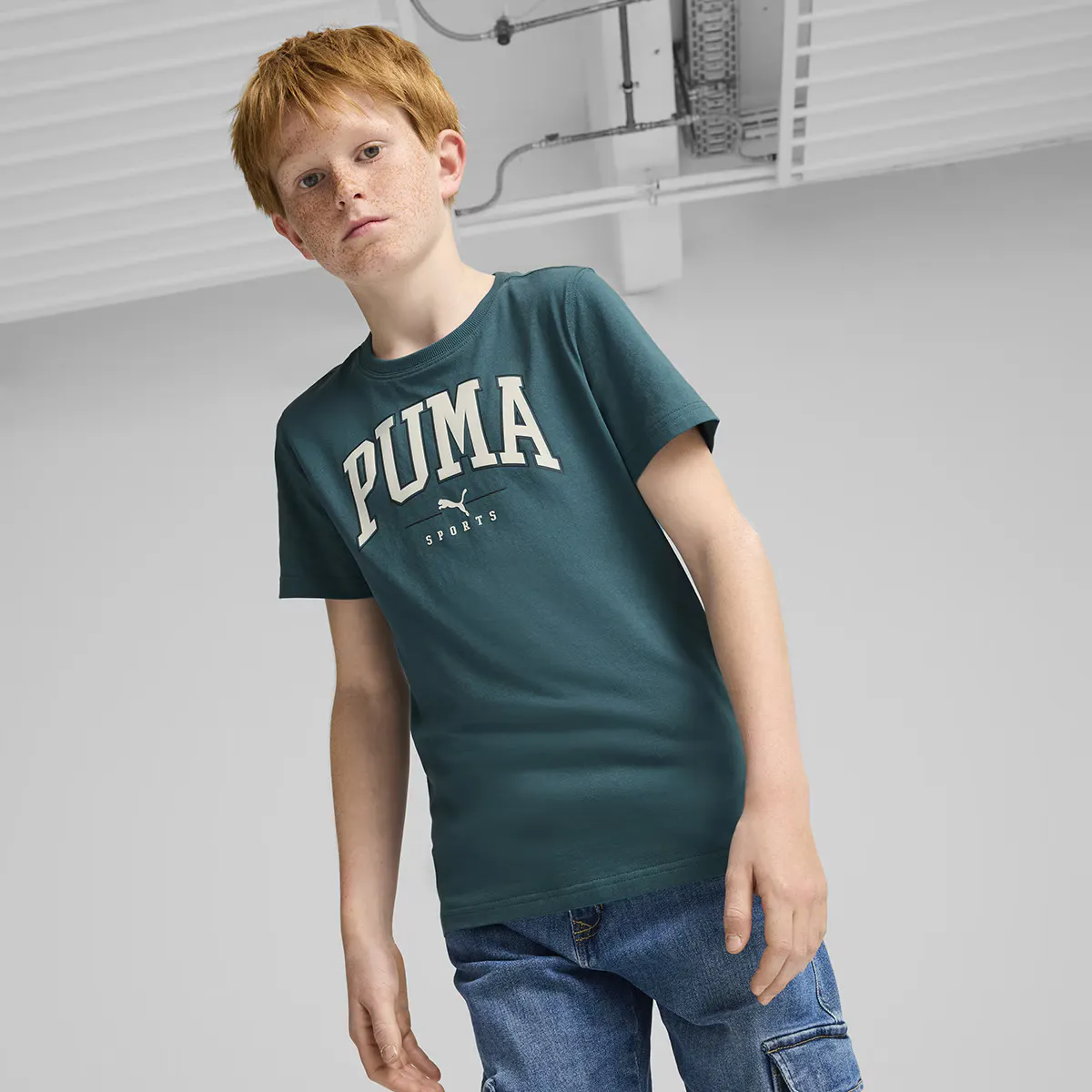 

PUMA SQUAD Большая футболка с графическим рисунком B Puma Детская футболка, зеленый