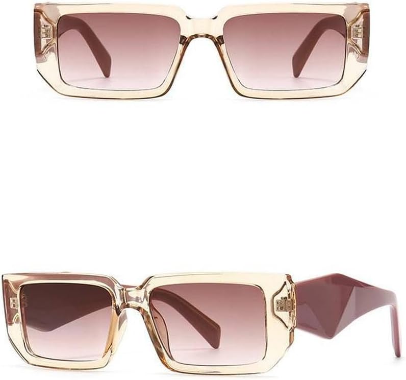 

Многоугольные квадратные солнцезащитные очки для мужчин, модные, роскошные, нестандартной формы, женские солнцезащитные очки, классические очки UV400 LVTFCO, Purple Tea