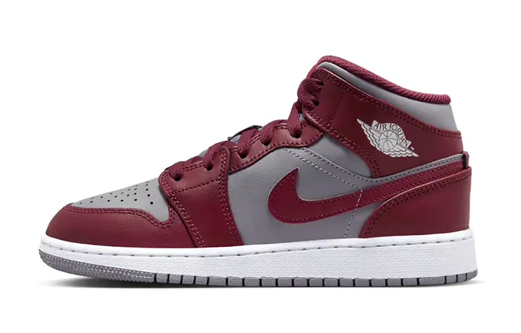 

Jordan 1 Mid Cherrywood Red (GS)