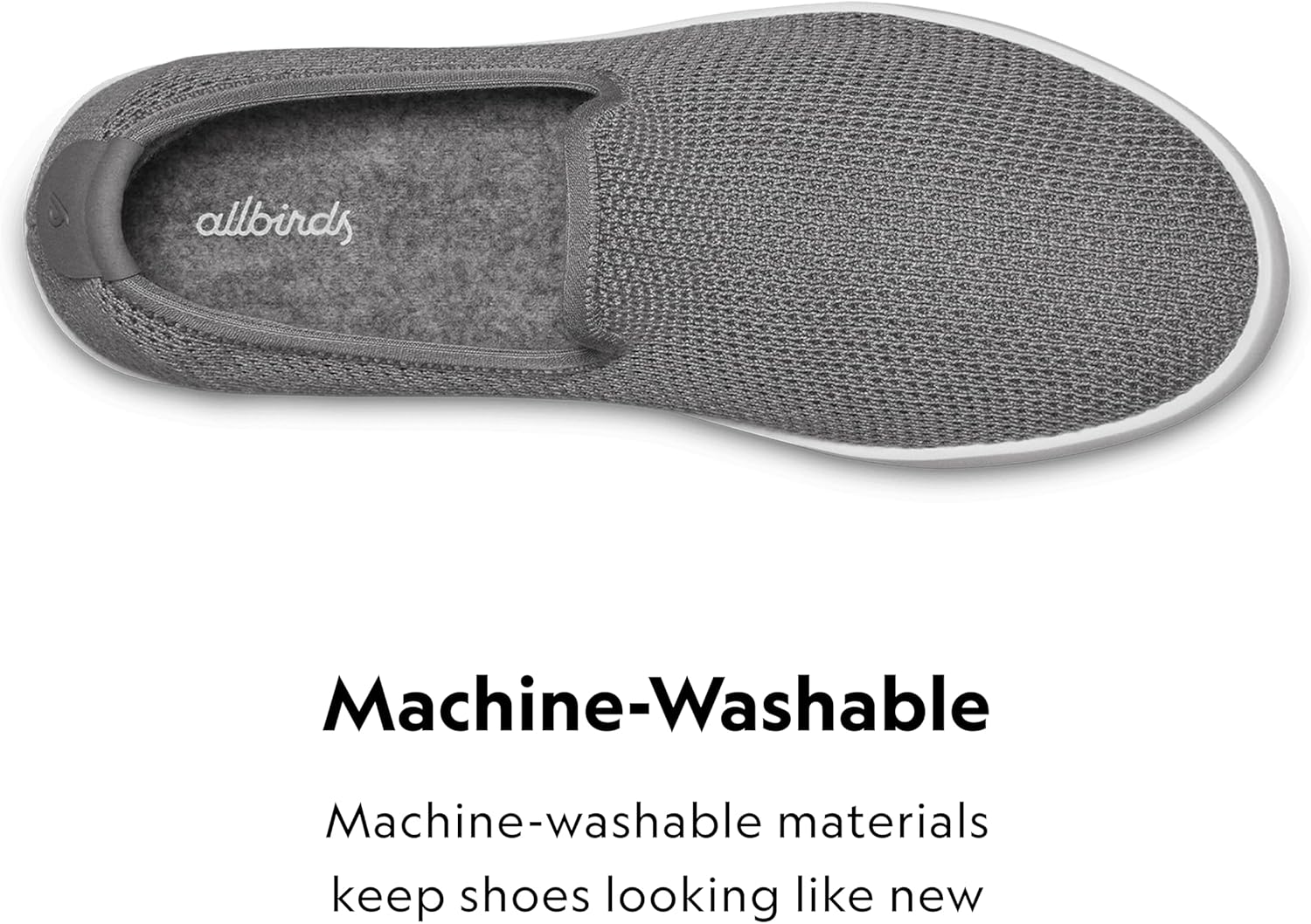 Мужские кроссовки Allbirds Tree Lounger, повседневные слипоны, машинная стирка, изготовлены из натуральных материалов, белый — фото 4