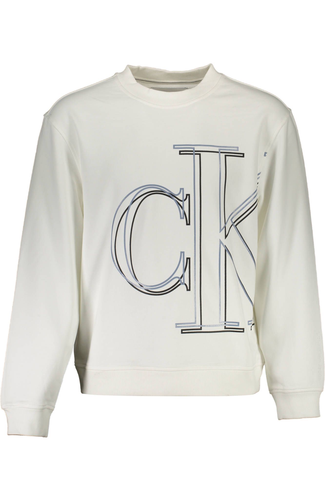 

Белый хлопковый мужской свитер Calvin Klein