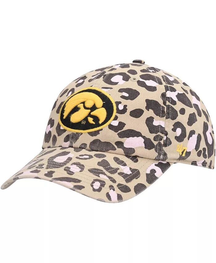 

Женская шапка цвета хаки Iowa Hawkeyes Bagheera Clean Up Adjustable '47 Brand