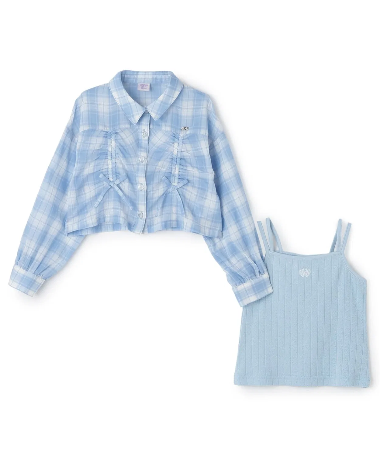 Набор блуза с оборками и топ Kids Brand — фото 3