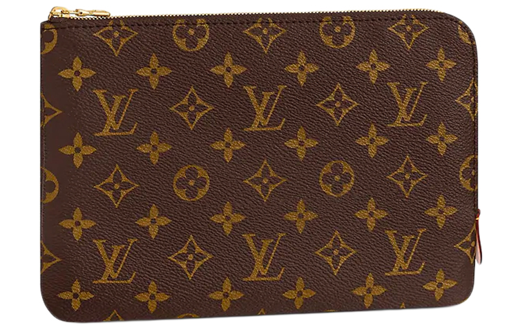 

Женская коричневая сумочка-клатч из кожи с покрытием LOUIS VUITTON