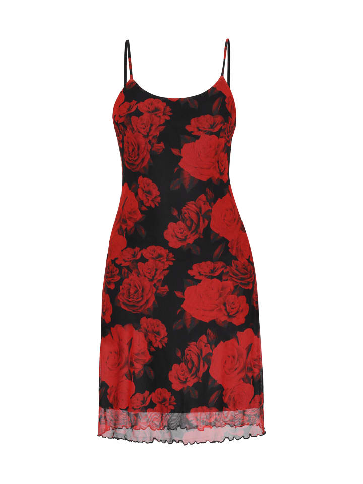 

Платье до колена myMo ROCKS, цвет red black