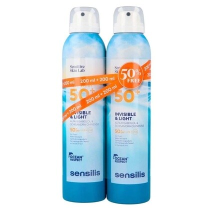 

Sensilis Спрей для тела Invisible & Light Spf50+ Фотопротектор Антивозрастной дуэт 2 X 200 мл