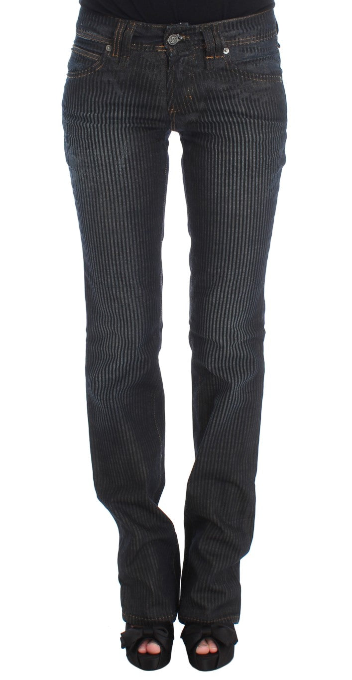 

Женские джинсы John Galliano Wash Cotton Blend Slim Fit Bootcut, синий