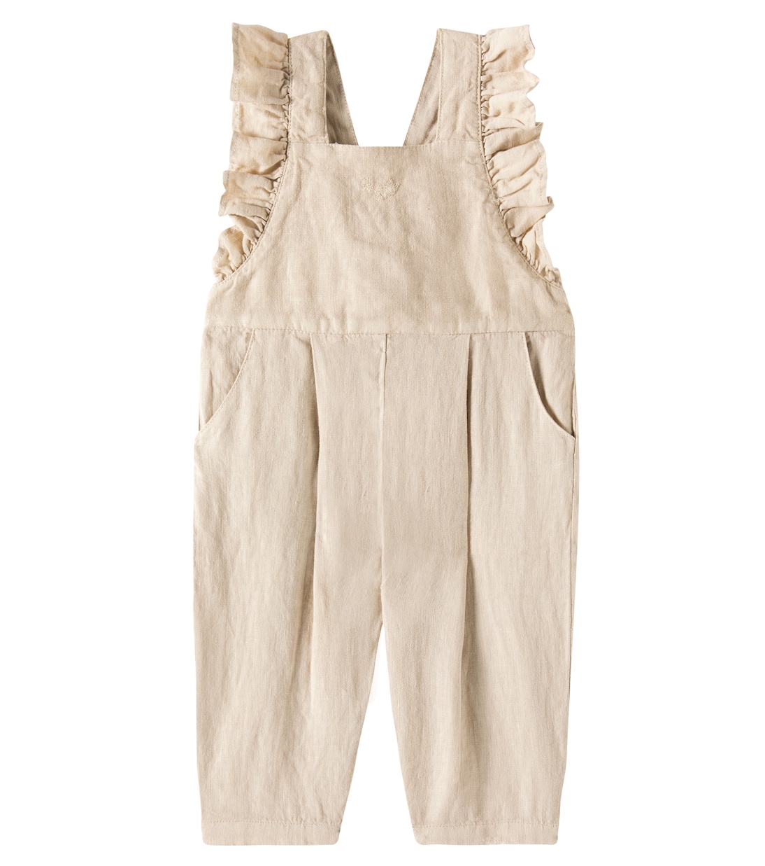 

Детские льняные комбинезоны Il Gufo, бежевый