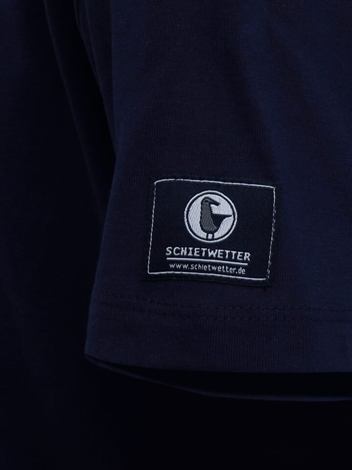 Футболка SCHIETWETTER Küstenkind, Rundhals, цвет navy-white — фото 4