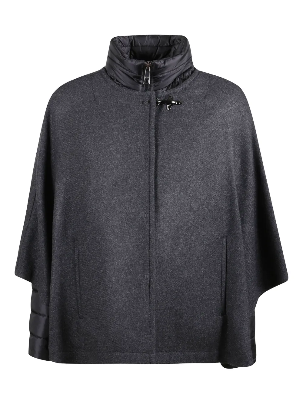 

Шерстяная накидка с застёжкой-крючком Tod'S, серый