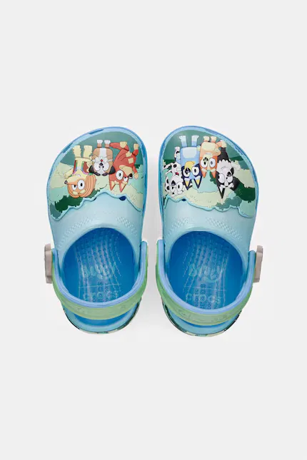 Сланцы детские с Bluey Classic Multi Clog T Crocs, синий — фото 2