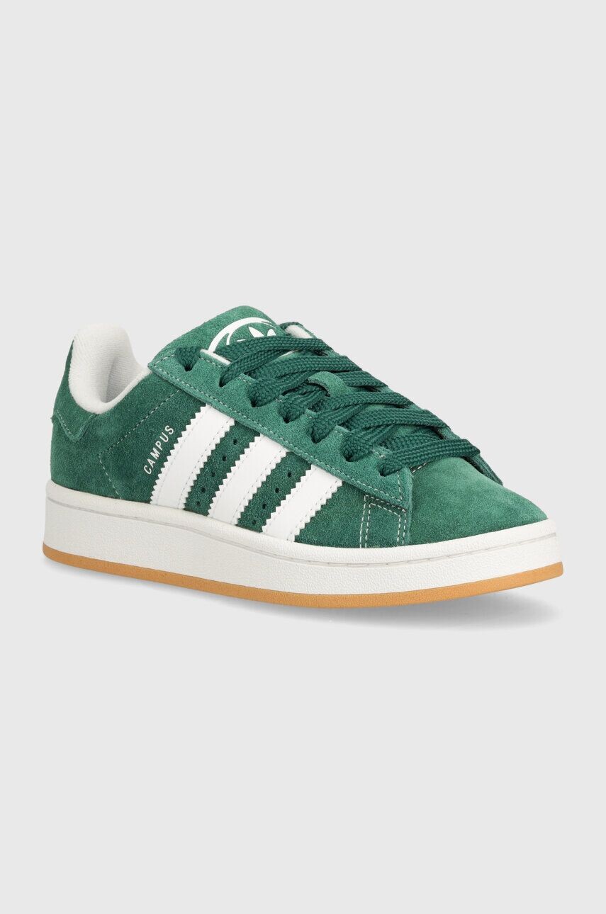 Замшевые кроссовки adidas Originals Campus 00s J, зеленый — фото 2