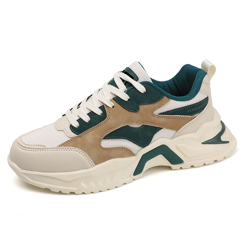 

Низкие массивные кроссовки мужские BTR, Beige Green