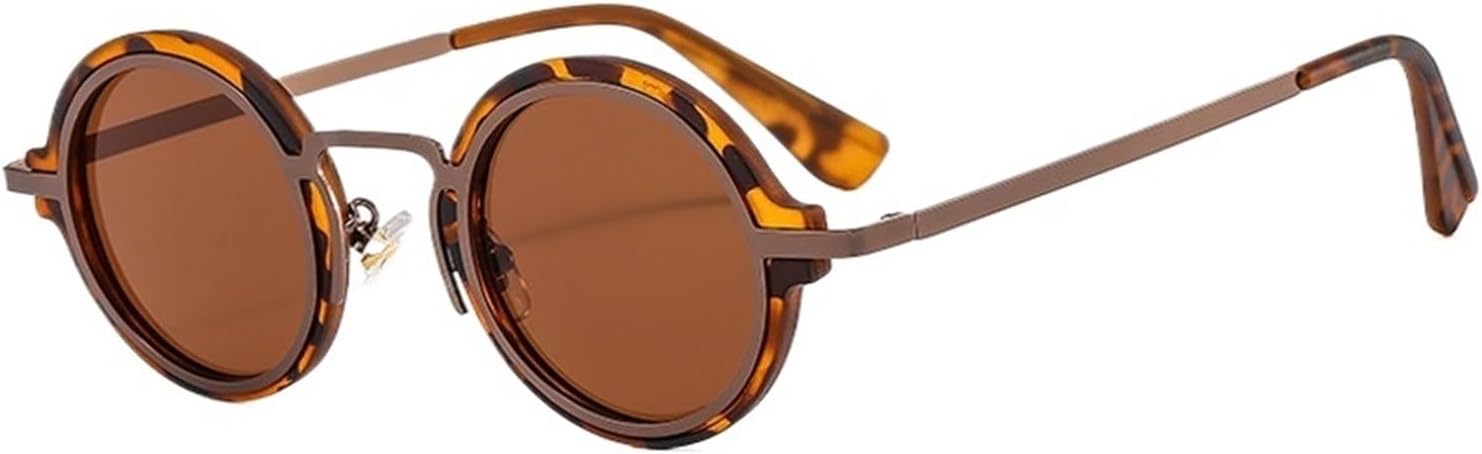 

Модные маленькие круглые мужские солнцезащитные очки в стиле панк, ретро, ​​прозрачные градиентные линзы, защита от УФ-излучения UV400, женские солнцезащитные очки в тренде QOGANS, As the Picture