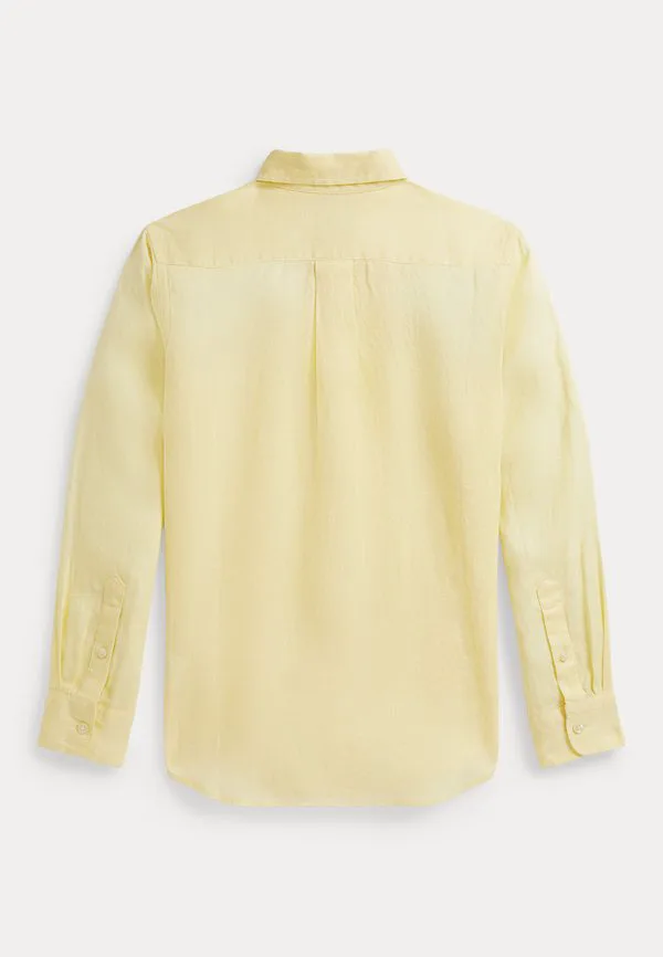 Льняная рубашка 714y Polo Ralph Lauren, Bird Yellow — фото 2